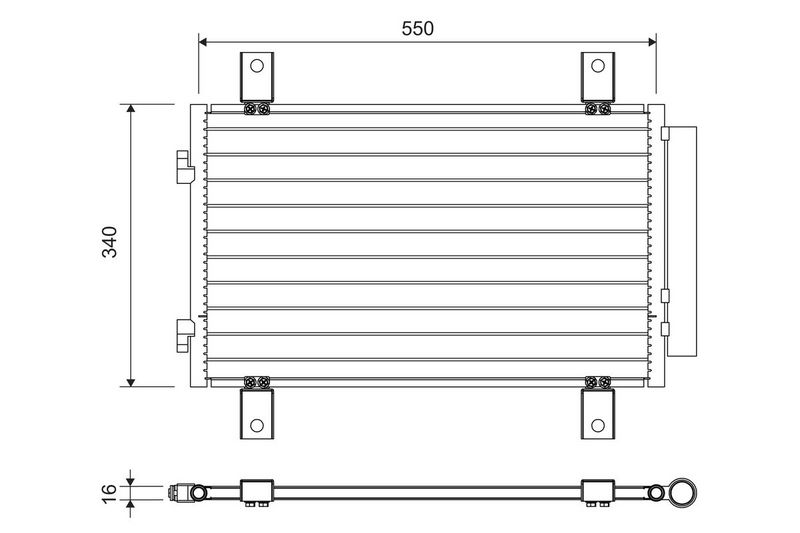 VALEO 814081 Condenser, air conditioning