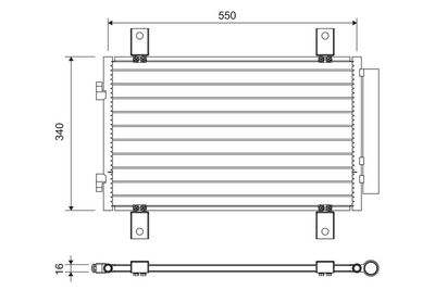 Condenser, air conditioning VALEO 814081