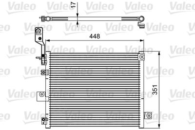 Condenser, air conditioning VALEO 814084