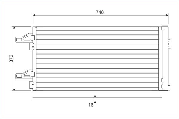 VALEO 814085 Condenser, air conditioning