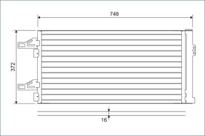 Condenser, air conditioning VALEO 814085