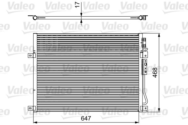 VALEO 814086 Condenser, air conditioning