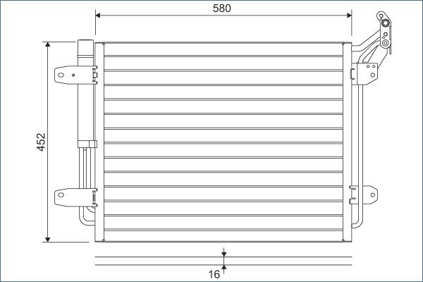VALEO 814091 Condenser, air conditioning