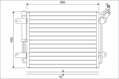 Condenser, air conditioning VALEO 814091