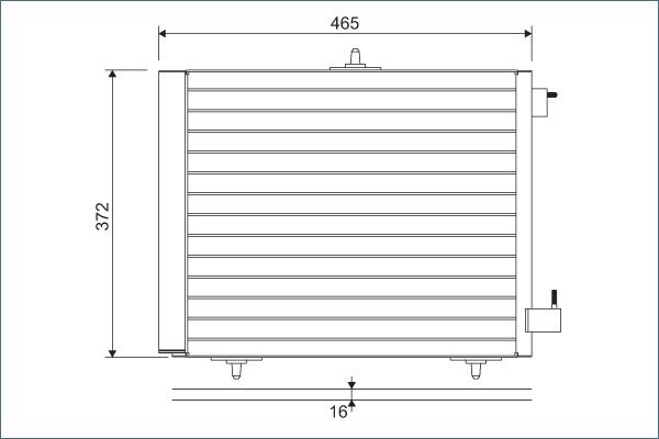VALEO 814095 Condenser, air conditioning