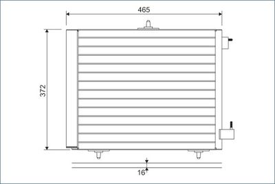 Condenser, air conditioning VALEO 814095