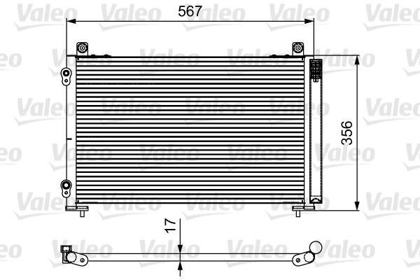 VALEO 814097 Condenser, air conditioning