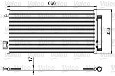 Condenser, air conditioning VALEO 814111
