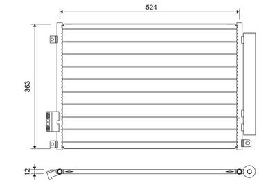 Condenser, air conditioning VALEO 814155