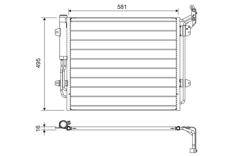 VALEO 814157 Condenser, air conditioning