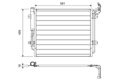 Condenser, air conditioning VALEO 814157
