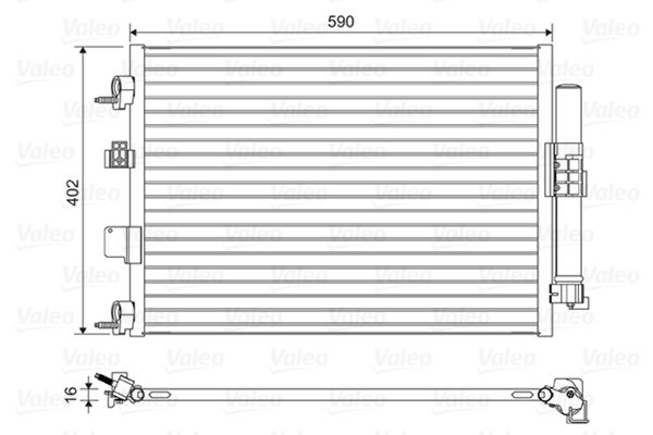 VALEO 814161 Condenser, air conditioning