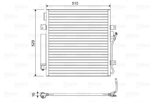 VALEO 814163 Condenser, air conditioning