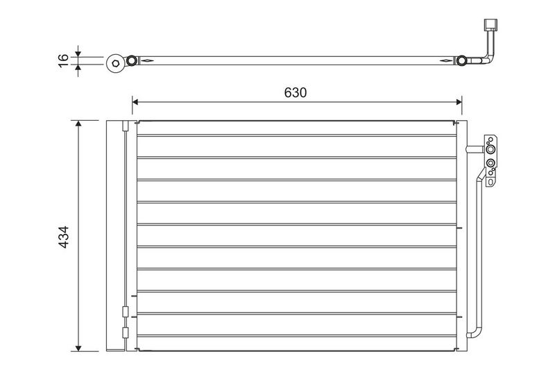 VALEO 814165 Condenser, air conditioning