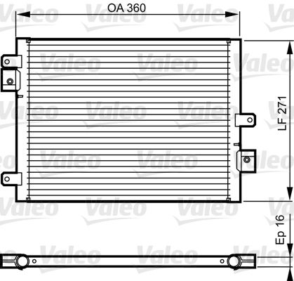 VALEO 814167 Condenser, air conditioning