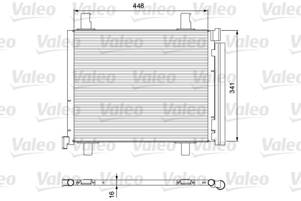 VALEO 814168 Condenser, air conditioning