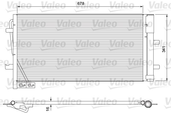 VALEO 814169 Condenser, air conditioning