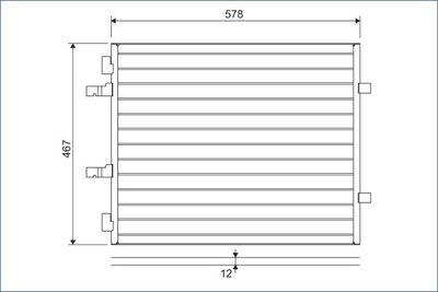 Condenser, air conditioning VALEO 814172