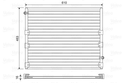 Condenser, air conditioning VALEO 814176