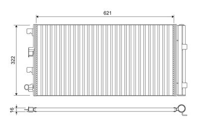 Condenser, air conditioning VALEO 814178