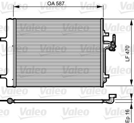 VALEO 814184 Condenser, air conditioning