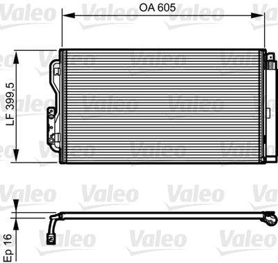 Condenser, air conditioning VALEO 814191