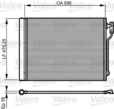 Condenser, air conditioning VALEO 814192