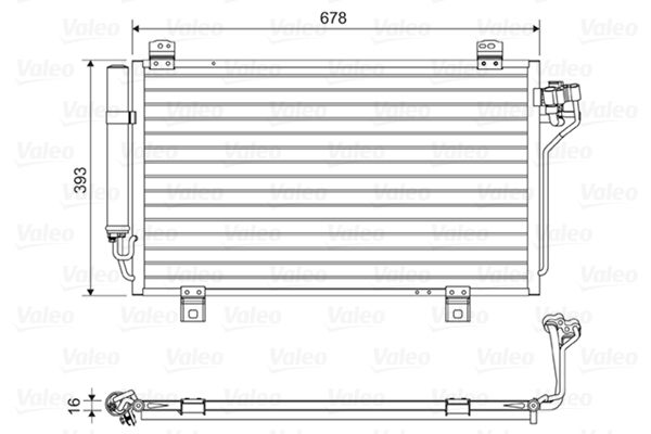 VALEO 814195 Condenser, air conditioning