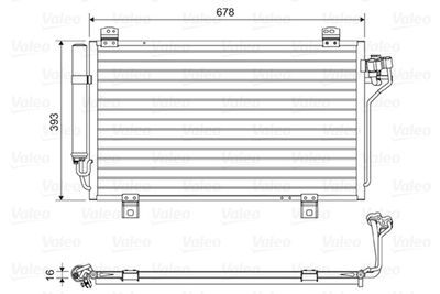 Condenser, air conditioning VALEO 814195