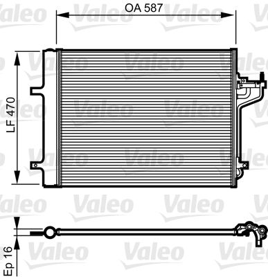 VALEO 814197 Condenser, air conditioning