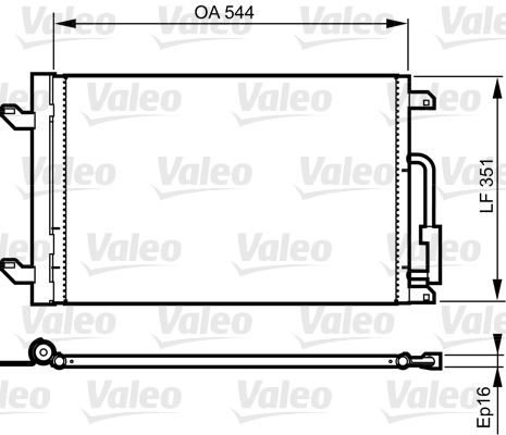 VALEO 814198 Condenser, air conditioning