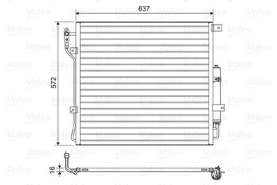 Condenser, air conditioning VALEO 814200