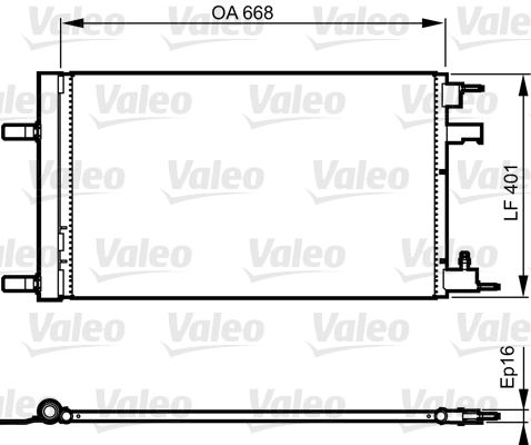 VALEO 814202 Condenser, air conditioning