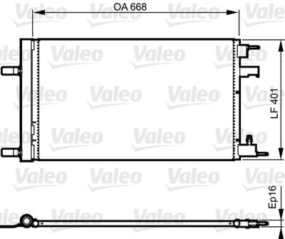 Condenser, air conditioning VALEO 814202