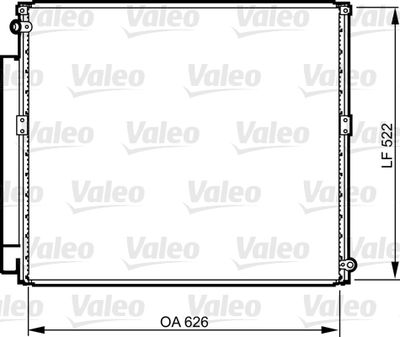 Condenser, air conditioning VALEO 814203