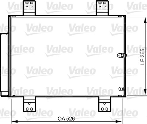 VALEO 814206 Condenser, air conditioning