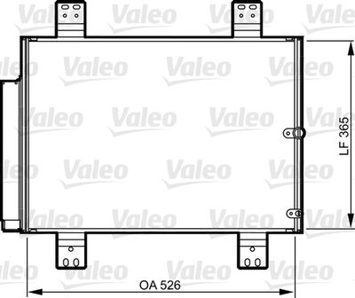 Condenser, air conditioning VALEO 814206