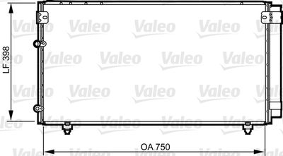 Condenser, air conditioning VALEO 814207