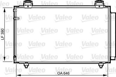 Condenser, air conditioning VALEO 814208