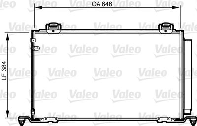 Condenser, air conditioning VALEO 814209