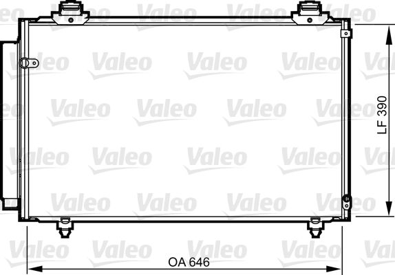 VALEO 814212 Condenser, air conditioning