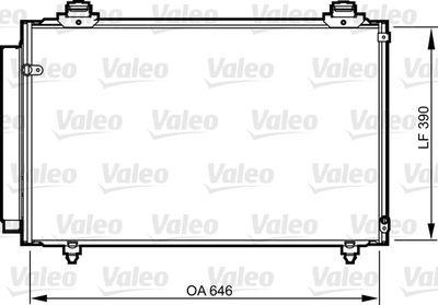 Condenser, air conditioning VALEO 814212