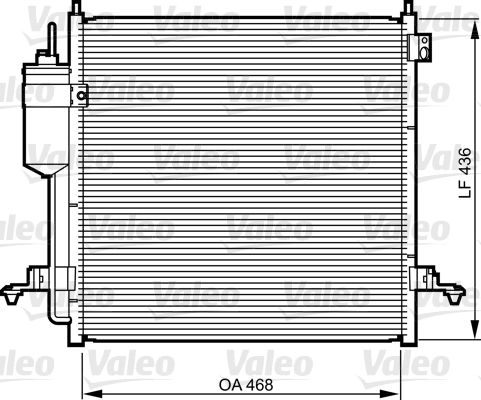 VALEO 814214 Condenser, air conditioning