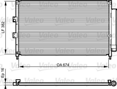 Condenser, air conditioning VALEO 814217