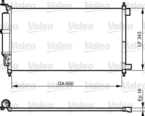VALEO 814221 Condenser, air conditioning
