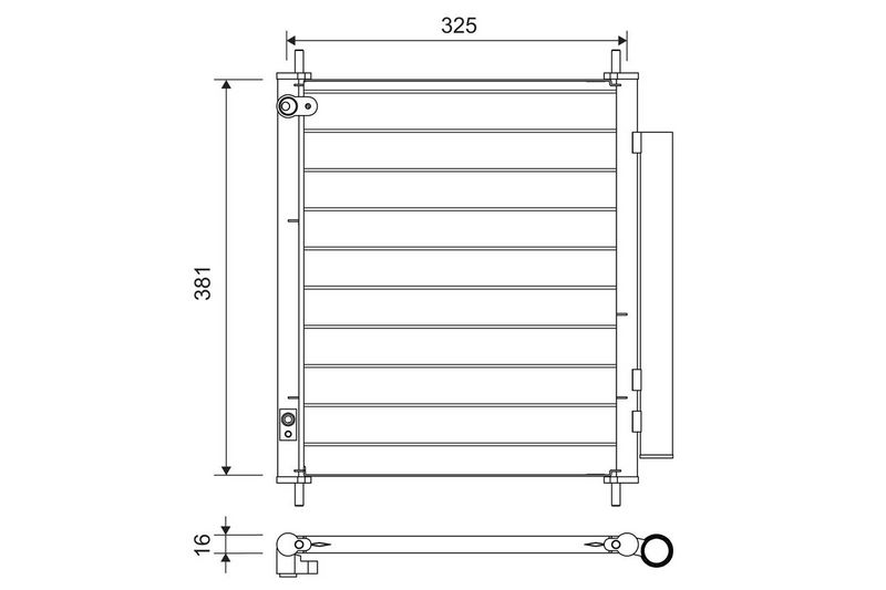 VALEO 814222 Condenser, air conditioning
