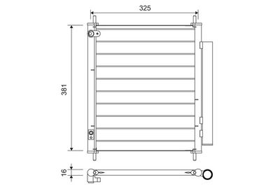 Condenser, air conditioning VALEO 814222