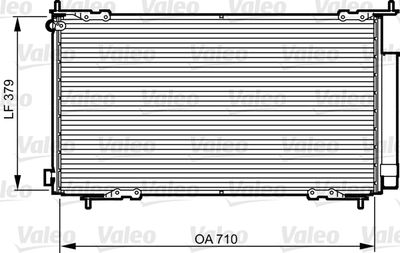 Condenser, air conditioning VALEO 814225