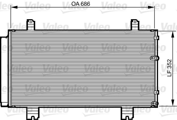 VALEO 814226 Condenser, air conditioning