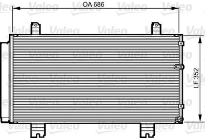 Condenser, air conditioning VALEO 814226